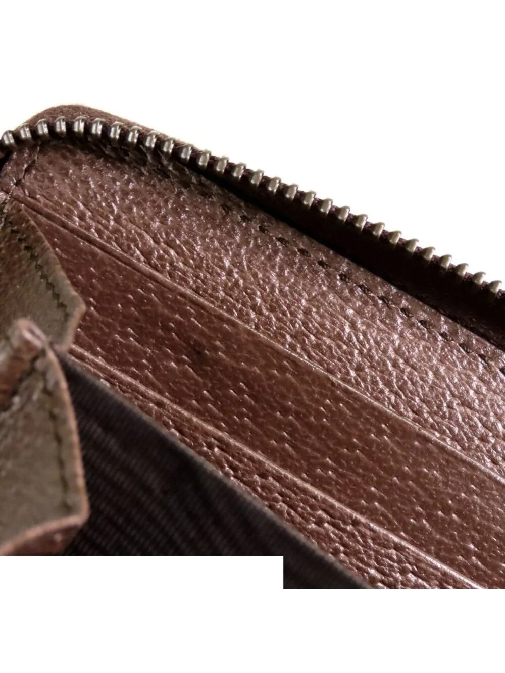 Gucci Bamboo Diana Jumbo GG Wallet Brown Beige Leather Canvas